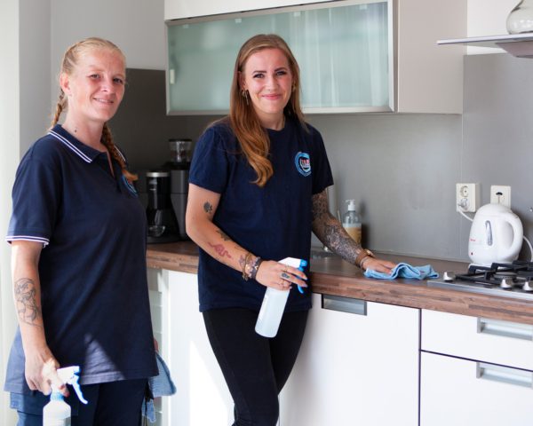 Reguliere schoonmaak door de workers